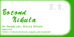 botond nikula business card